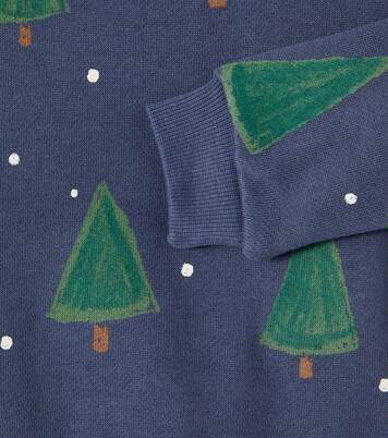Baby Sandro printed cotton sweatshirt | Wheat