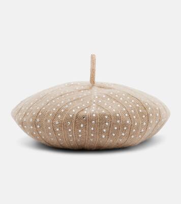 Barett Svelto aus Kaschmir mit Kristallen | Max Mara