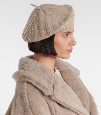 Barett Svelto aus Kaschmir mit Kristallen | Max Mara