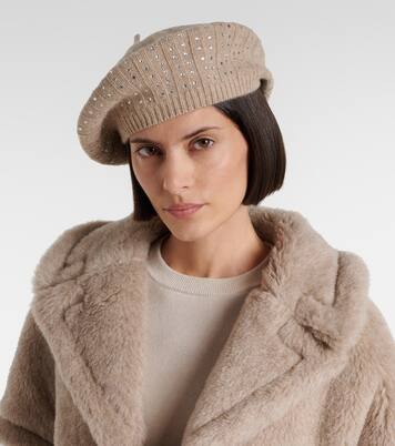 Barett Svelto aus Kaschmir mit Kristallen | Max Mara