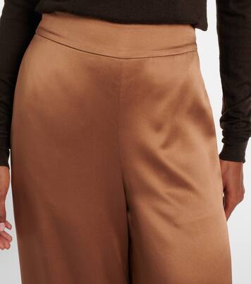 Weite Hose Dijon aus Seidensatin | Joseph