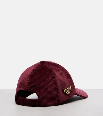 Gorra de pana de algodón | Prada