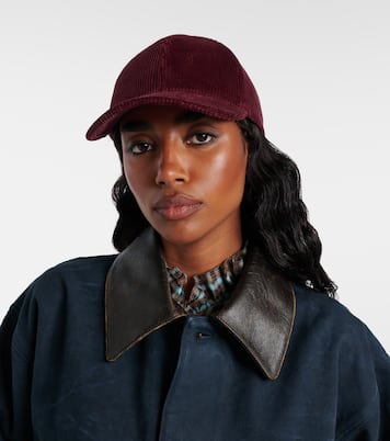 Gorra de pana de algodón | Prada