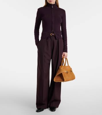 Hug Medium suede tote bag | Ferragamo