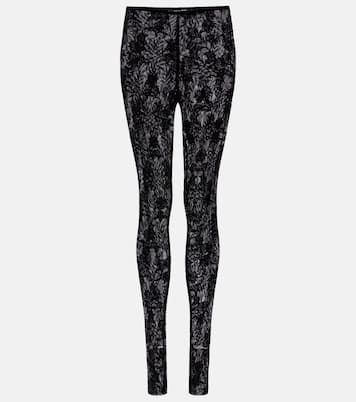 Lace-embroidered leggings | Norma Kamali