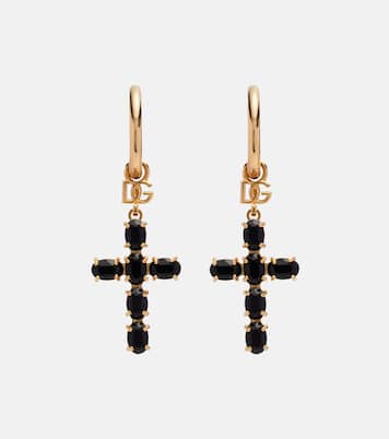 Crystal-embellished drop earrings | Dolce&Gabbana