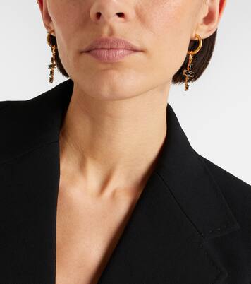 Crystal-embellished drop earrings | Dolce&Gabbana