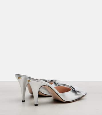 Metallic leather mules | Valentino Garavani
