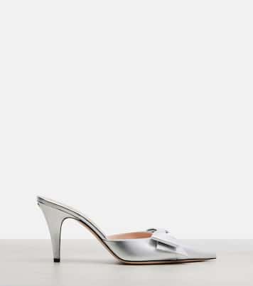 Metallic leather mules | Valentino Garavani