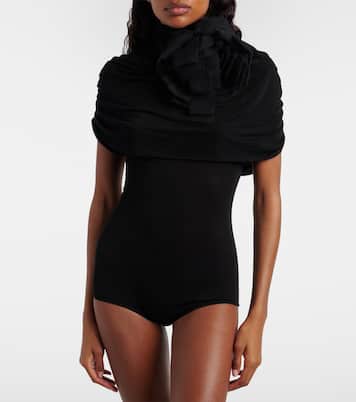 Body in jersey con applicazioni floreali | Magda Butrym