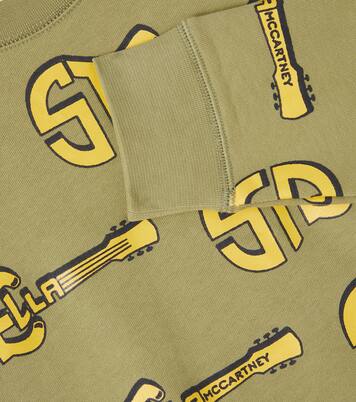 Logo cotton jersey sweatshirt | Stella McCartney Kids