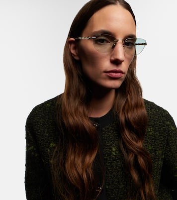 Bamboo cat-eye sunglasses | Gucci