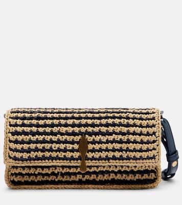 Bettina Mini leather-trimmed crochet clutch | Christian Louboutin