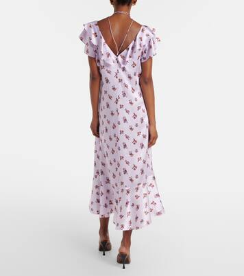 Robe midi Shiny Daydream en satin de soie | Dorothee Schumacher