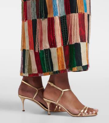 Sandalias Ciagalo de piel metalizada | Manolo Blahnik