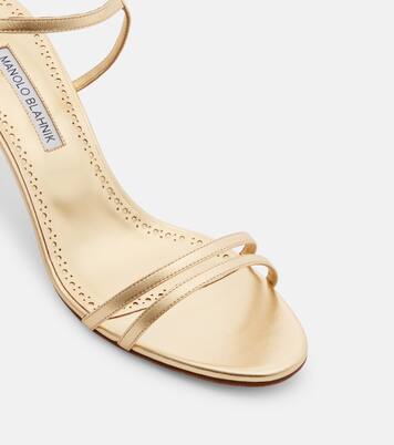 Sandalias Ciagalo de piel metalizada | Manolo Blahnik