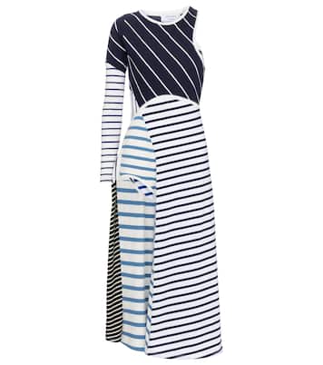 Striped cotton midi dress | Marine Serre