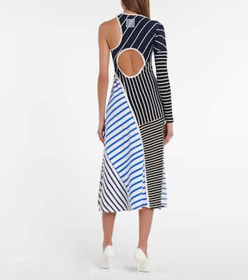 Striped cotton midi dress | Marine Serre