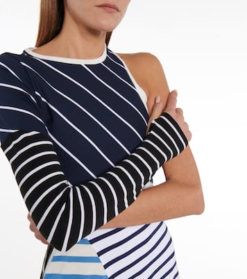 Striped cotton midi dress | Marine Serre