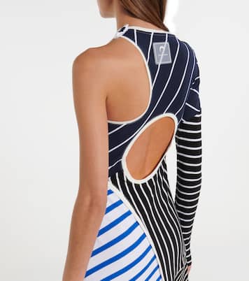 Striped cotton midi dress | Marine Serre