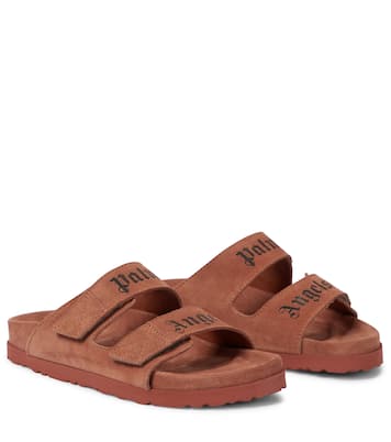 Logo suede sandals  | Palm Angels
