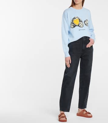 Logo suede sandals  | Palm Angels