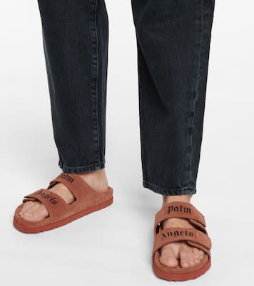 Logo suede sandals  | Palm Angels