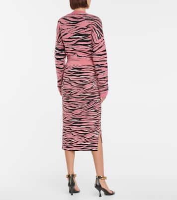 Falda midi Animal en jacquard | Stella McCartney