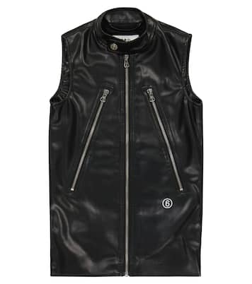 Faux-leather dress | MM6 Maison Margiela Kids