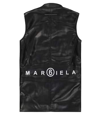 Faux-leather dress | MM6 Maison Margiela Kids