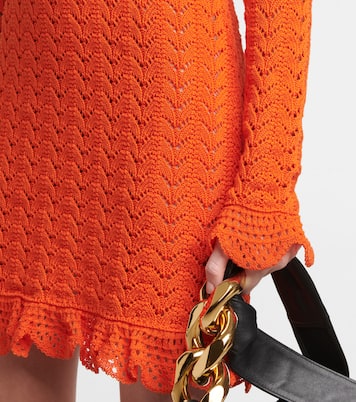 Open-knit cotton minidress | JW Anderson