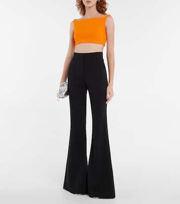 Flore wool crêpe crop top | Emilia Wickstead