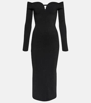 Abito midi Grace con scollo bardot | Galvan