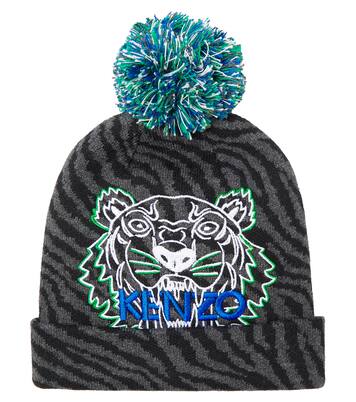 Gorro de algodón y cachemir con logo | Kenzo Kids