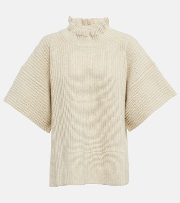 Ruffled wool-blend knit sweater | See By Chloé