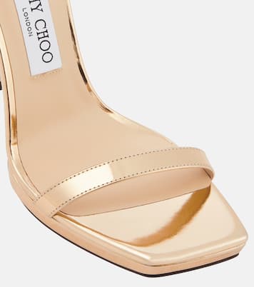 Sandalen Alva aus Metallic-Leder | Jimmy Choo