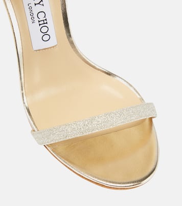 Aveline 100 bow-trimmed sandals | Jimmy Choo