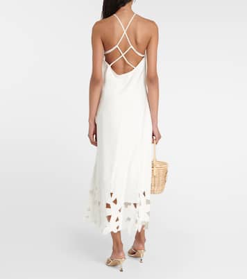 Simone linen-blend midi dress | Simkhai