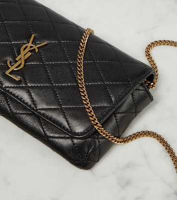 Pochette pour téléphone Gaby en cuir | Saint Laurent