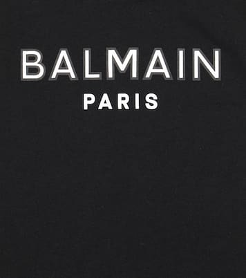 Top in jersey di cotone con logo | Balmain Kids