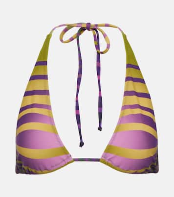 Printed triangle bikini top | Jean Paul Gaultier