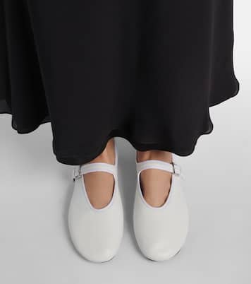 Leather Mary Jane ballet flats | The Row