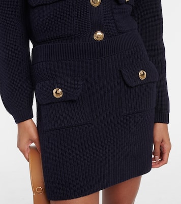 Mini-jupe en laine | Miu Miu