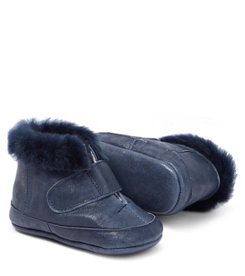 Bebé - botines de piel con borrego | PèPè
