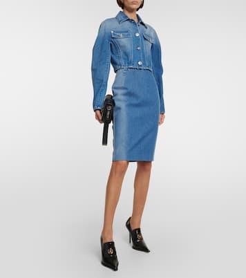Jupe crayon en jean | Versace
