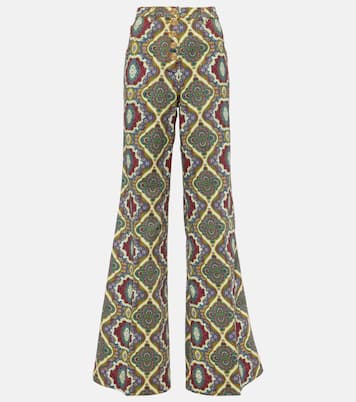 Printed high-rise wide-leg jeans | Etro