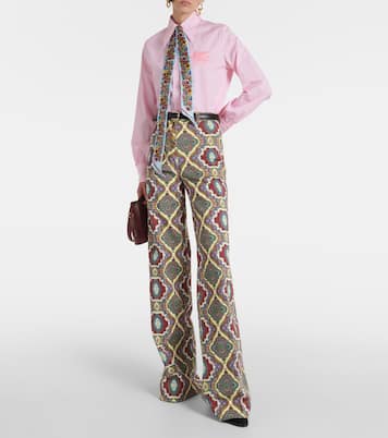 Printed high-rise wide-leg jeans | Etro
