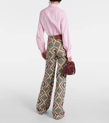 Printed high-rise wide-leg jeans | Etro