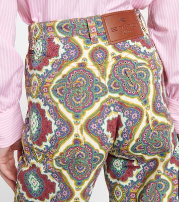 Printed high-rise wide-leg jeans | Etro