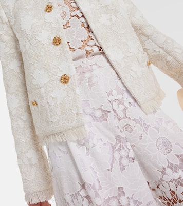 Veste Gardenia brodée en tweed | Oscar de la Renta